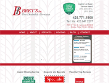 Tablet Screenshot of bretsinc.com
